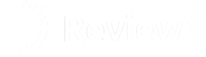 reviewX logo white
