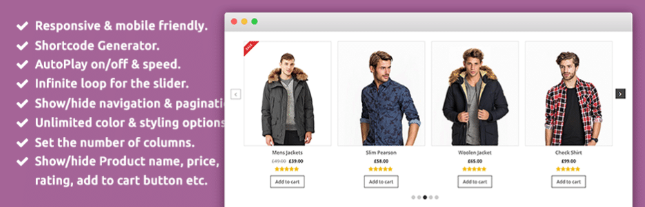 WooCommerce product slider