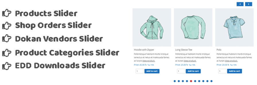 WooCommerce product slider