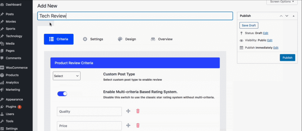 custom post type