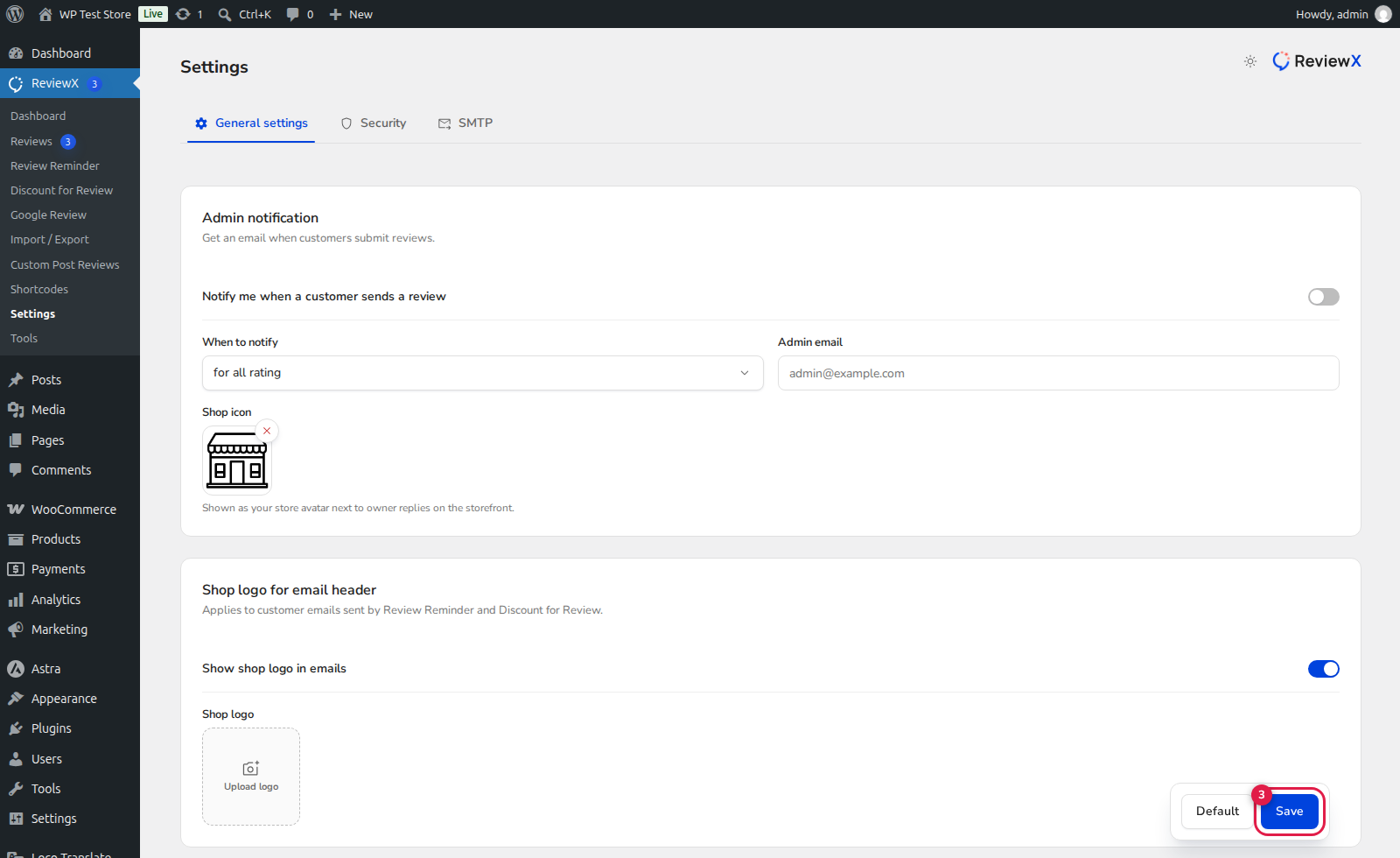 ReviewX Automated Review Reminder Customer Unsubscribe Setting and Opt-Out