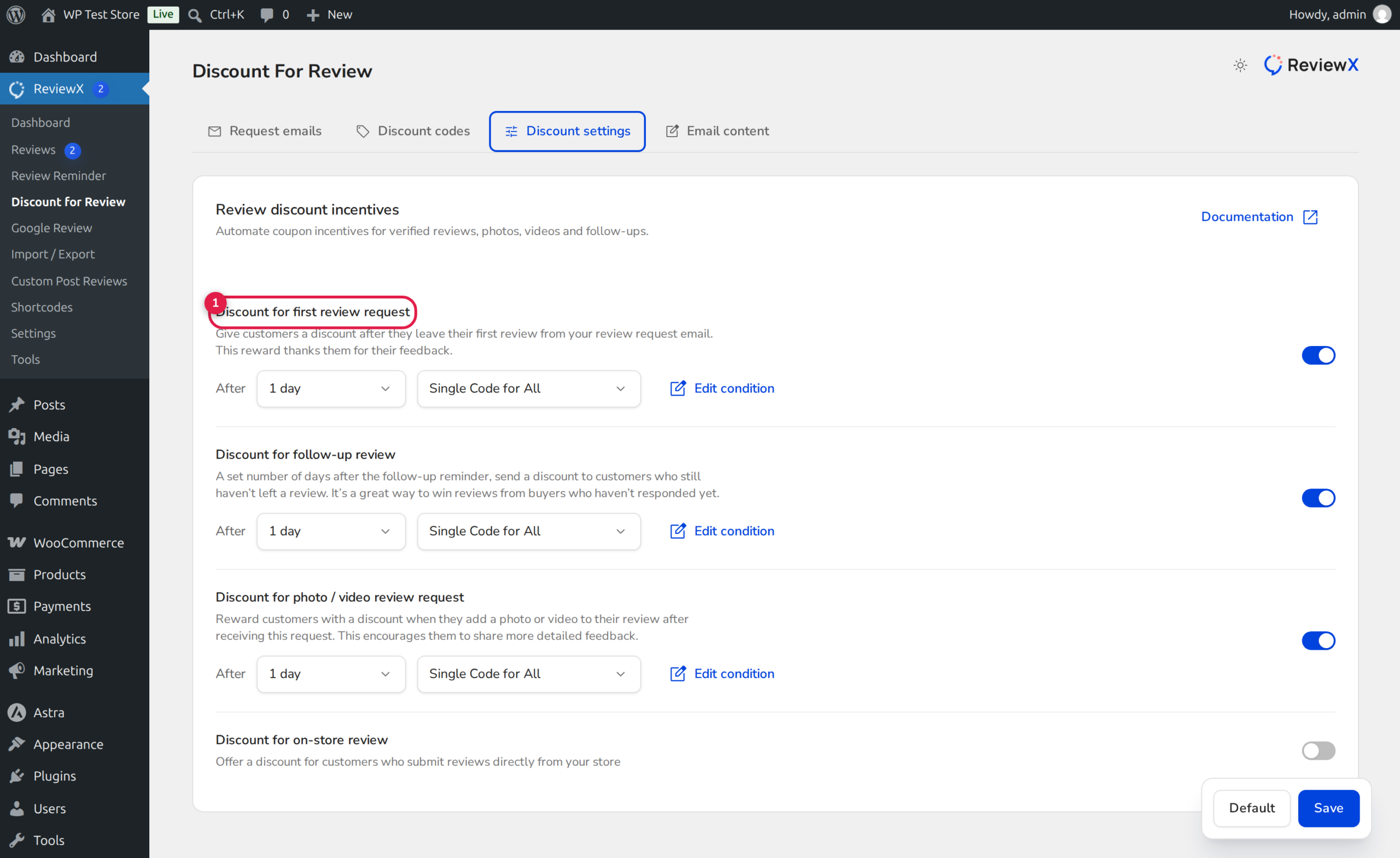 ReviewX Coupon Abuse Prevention and Single-Use Customer Limits