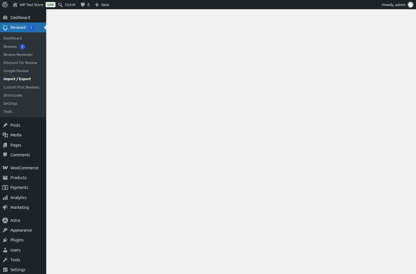 ReviewX CSV Review Export Options and Rating Filter Configuration