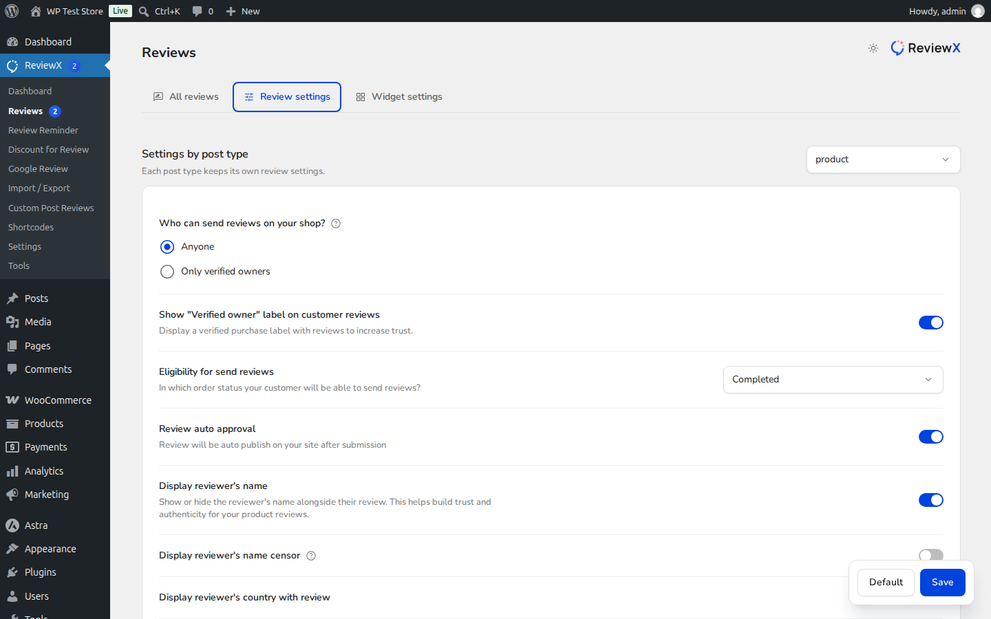 ReviewX Photo and Video Review Media Upload Limits
